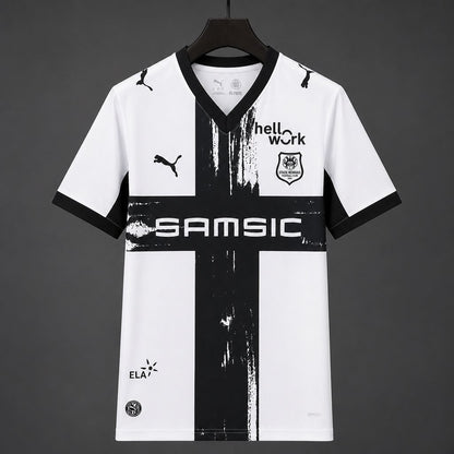 Camisola Stade Rennais FC 2026-27 Alternativa Branca Versão Adepto