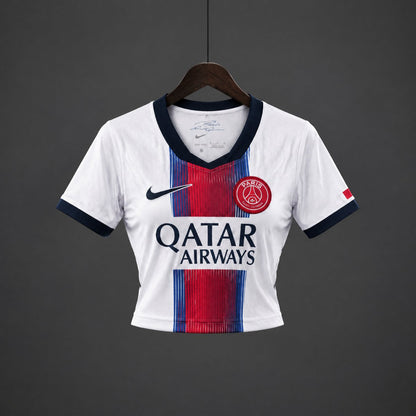 Crop Top Mulher FC Paris Saint-Germain 2026-27 Alternativo Branco