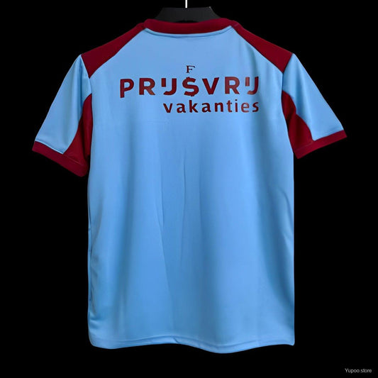 Camisola Feyenoord 2025-26 Alternativa Azul Versão Adepto