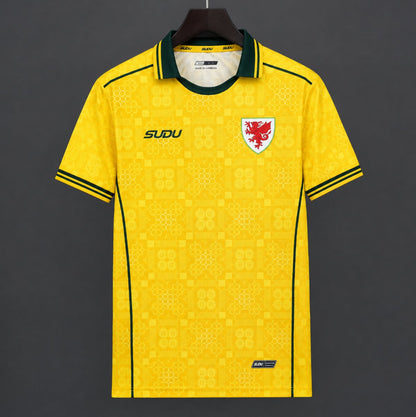 Camisola Pais de Gales 2026 Alternativa Amarela Versão Adepto