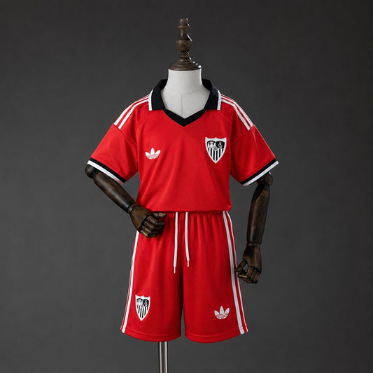 Kit Criança Sevilha FC 2026-27 Alternativo Vermelho
