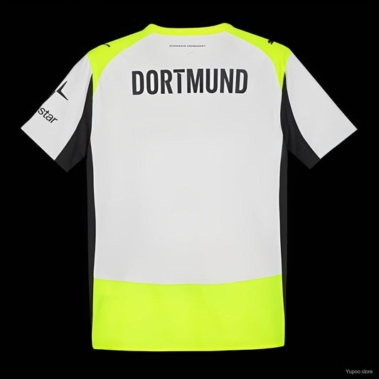 Camisola Borussia Dortmund 2025-26 Alternativa Cinzenta Versão Adepto
