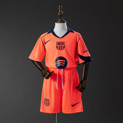 Kit Criança FC Barcelona 2025-26 Alternativo