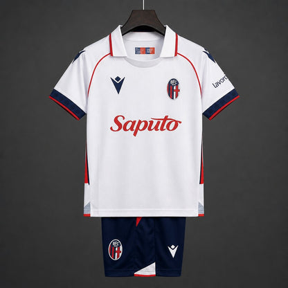 Kit Criança Bolonha FC 2026-27 Alternativo Branco