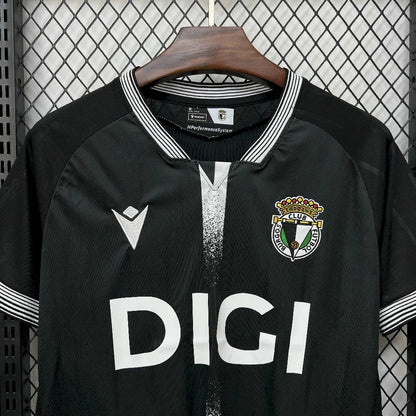 Camisola Burgos CF 2025-26 Alternativa Preta Versão Adepto