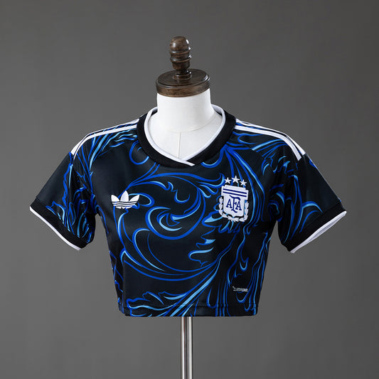 Crop Top Mulher Argentina 2026 Alternativo