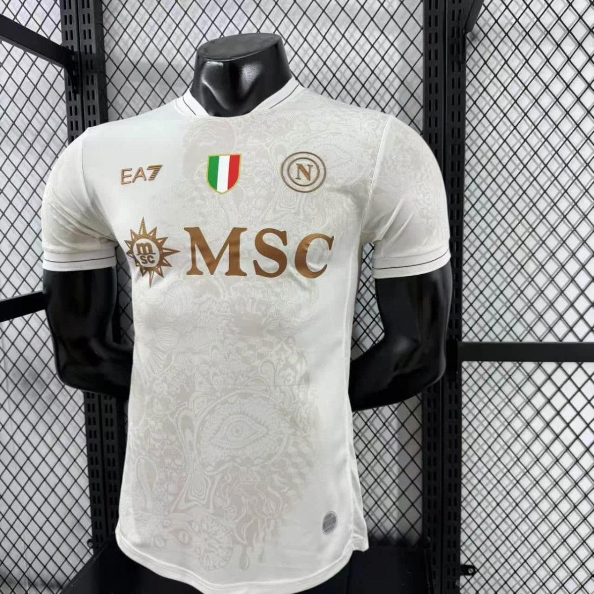 Camisola Napoles 2025-26 Alternativa Branca Versão Jogador