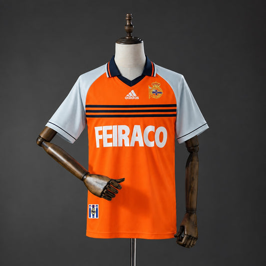 Camisola RC Deportivo de Corunha 1998-99 Alternativa Vermelha Versão Adepto