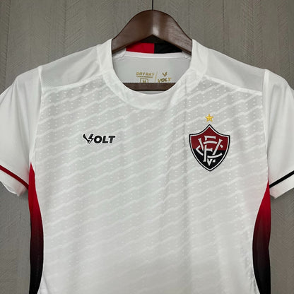 Camisola EC Vitoria 2025-26 Alternativa Branca Lisa Versão Mulher