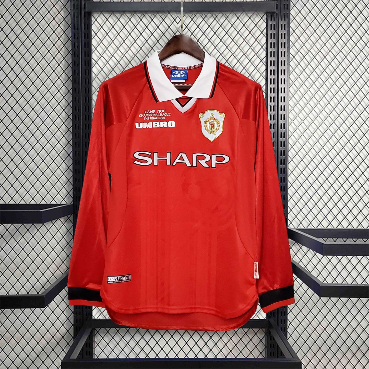 Camisola Manga Comprida M-United 1999-00 Principal Final UCL