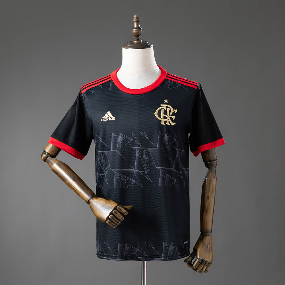 Camisola Flamengo 2021-22 Alternativa Preta Versão Adepto