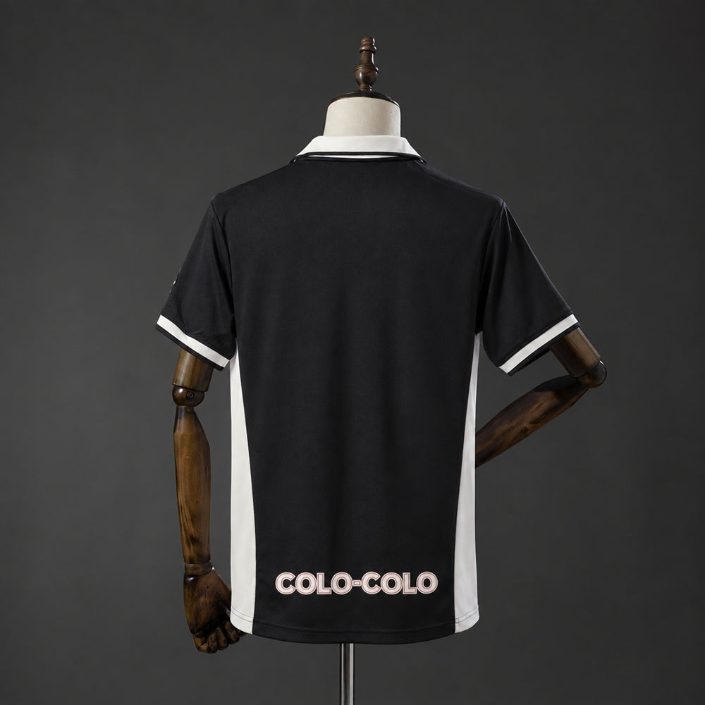 Camisola CSD Colo Colo 1997-98 Alternativa Preta Versão Adepto