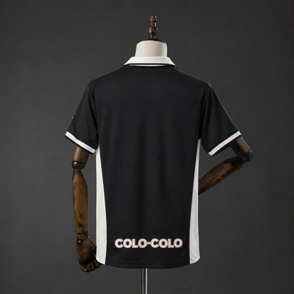 Camisola CSD Colo Colo 1997-98 Alternativa Preta Versão Adepto