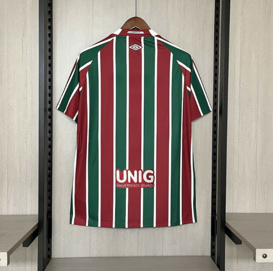Camisola Fluminense FC 2025-26 Principal Versão Adepto Todos Patrocinadores