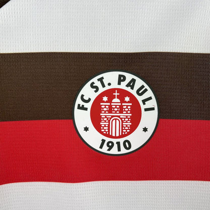 Camisola FC St. Pauli 2025-26 Alternativa Branca Versão Adepto IRVINE #7