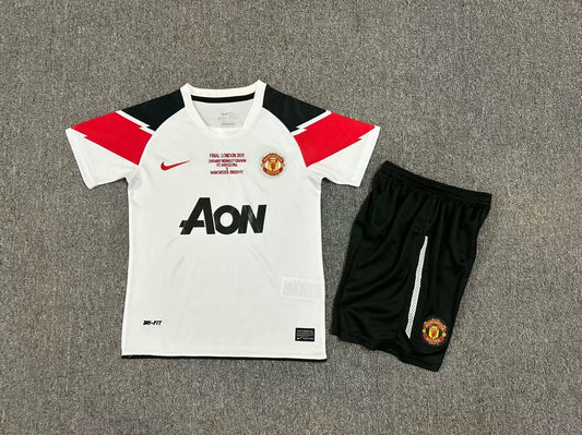 Kit Criança M-United 2010-11 Alternativo Final UCL