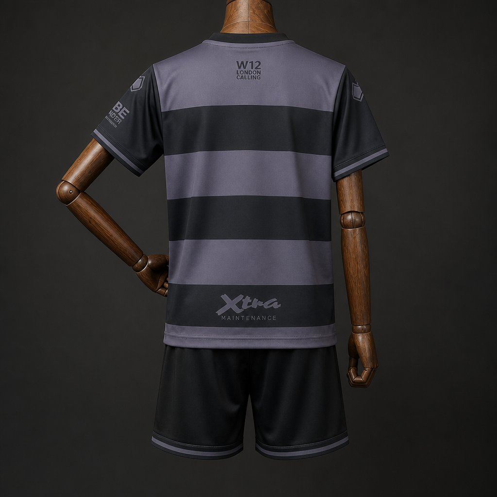 Kit Criança QPR 2026-27 Alternativo Preto