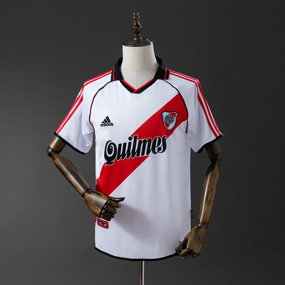 Camisola CA River Plate 2000-01 Principal Versão Adepto