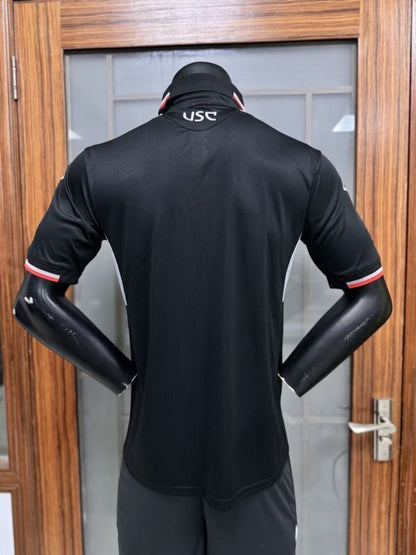 Camisola US Cremonese 2025-26 Alternativa Preta Versão Jogador
