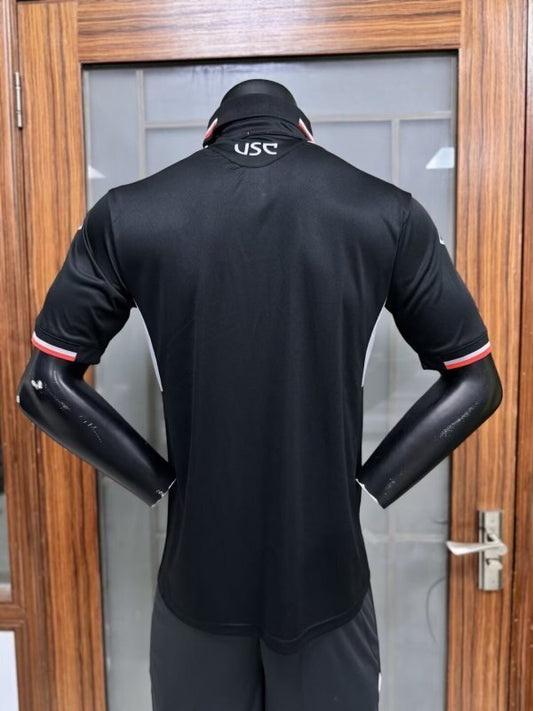 Camisola US Cremonese 2025-26 Alternativa Preta Versão Jogador
