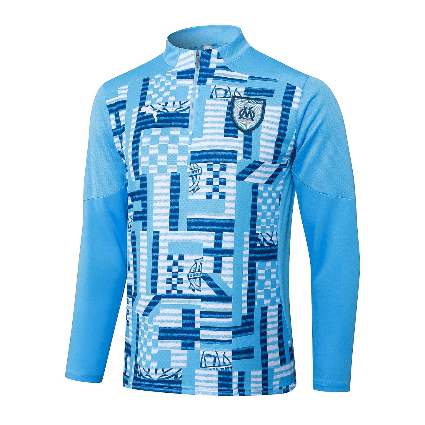 Fato de Treino Olympique Marselha 2024-25 - Camisola com Fecho