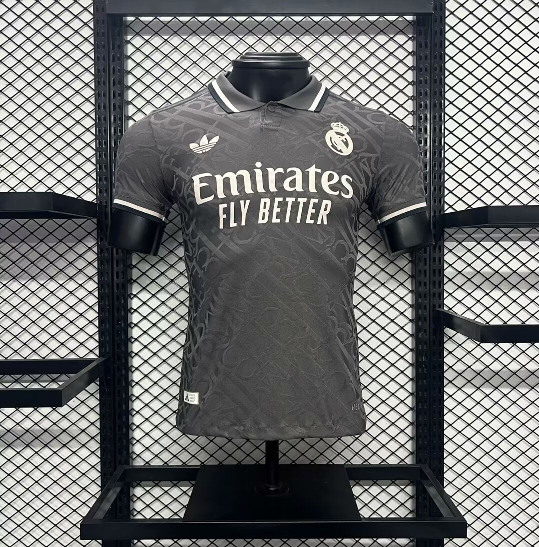 Camisola Real Madrid CF 2024-25 Alternativa Preta Versão Jogador