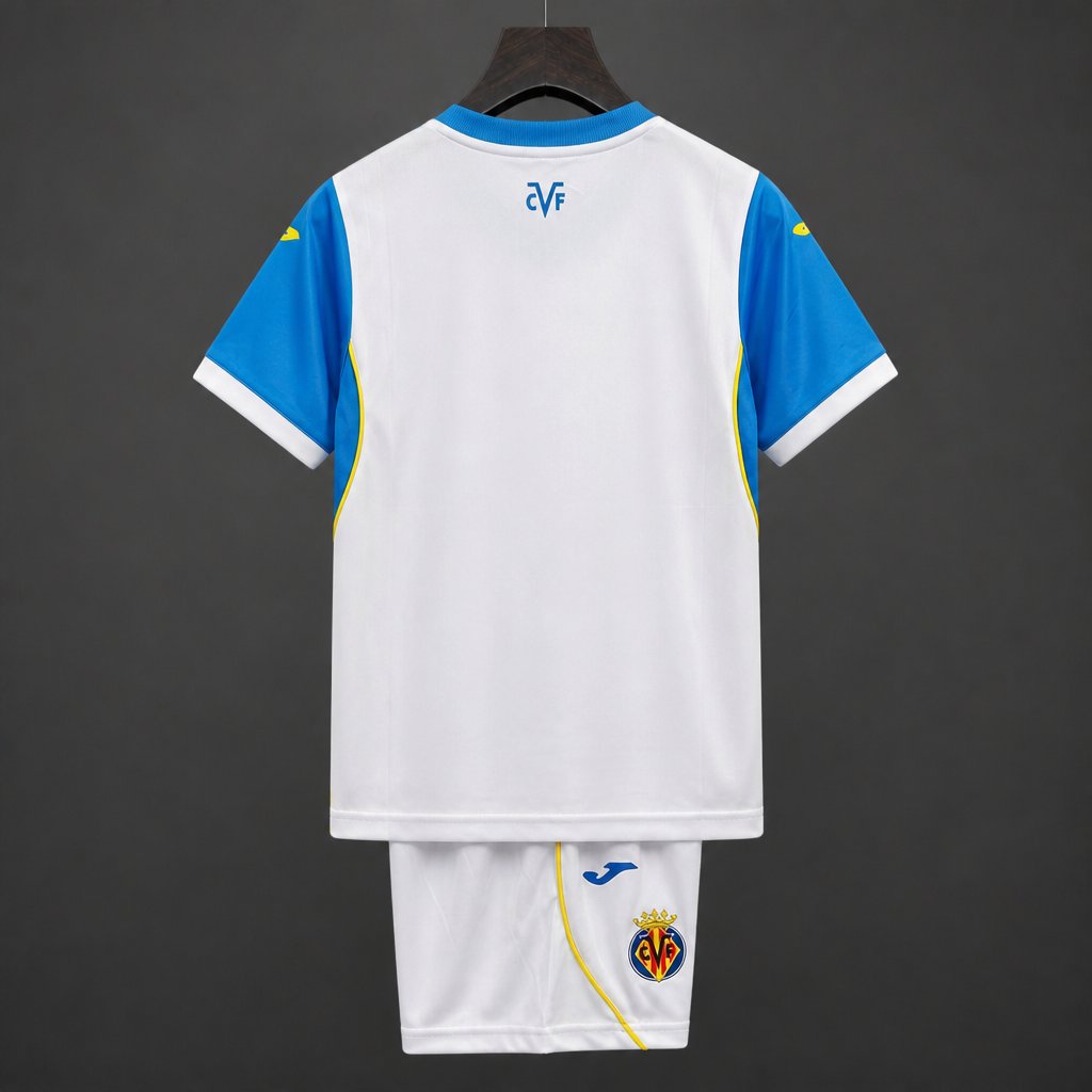 Kit Criança FC Villarreal 2026-27 Alternativo Branco