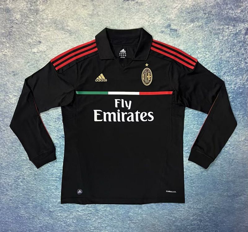 Camisola Manga Comprida Ac Milan 2011-12 Alternativa