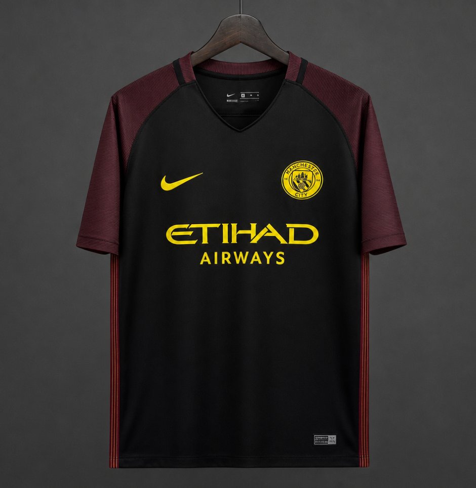 Camisola MCI 2016-17 Alternativa Preta Versão Adepto