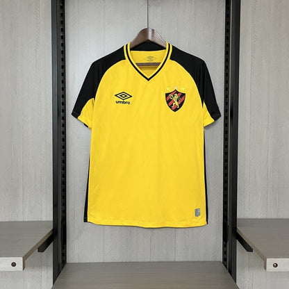 Camisola SC Recife 2025-26 Alternativa Amarela Lisa Versão Adepto