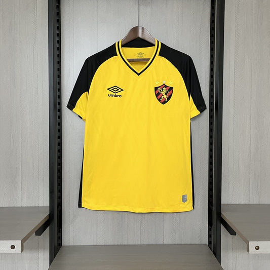 Camisola SC Recife 2025-26 Alternativa Amarela Lisa Versão Adepto