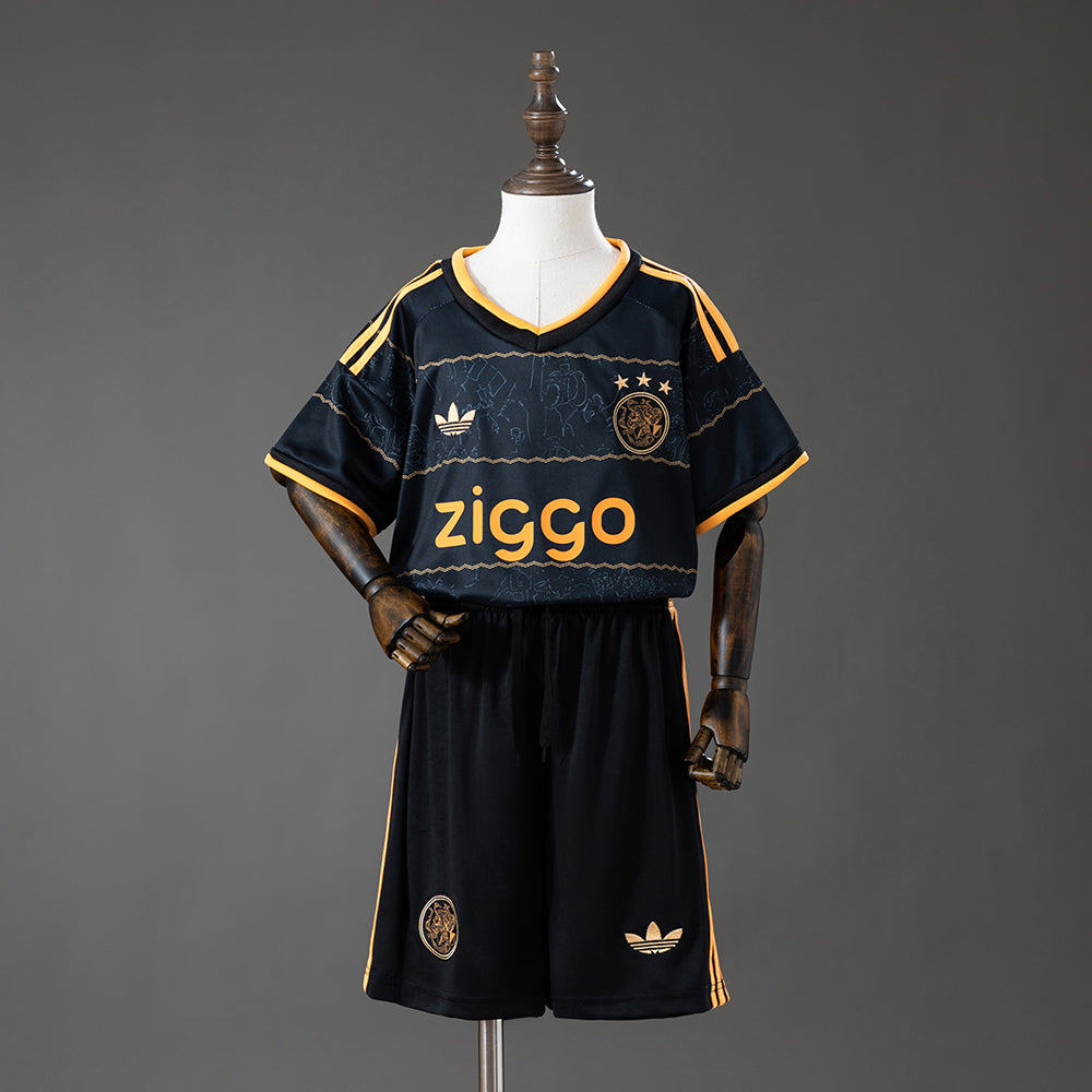Kit Criança AFC Ajax 2026-27 Alternativo Preto