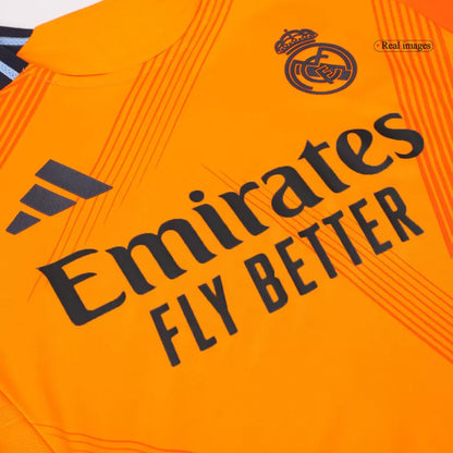 Camisola Real Madrid CF 2024-25 Alternativa Laranja Versão Adepto