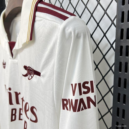 Camisola Manga Comprida ARS 2025-26 Alternativa Branca Versão Adepto