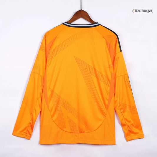 Camisola Manga Comprida Real Madrid CF  2024-25 Alternativa Laranja Versão Adepto