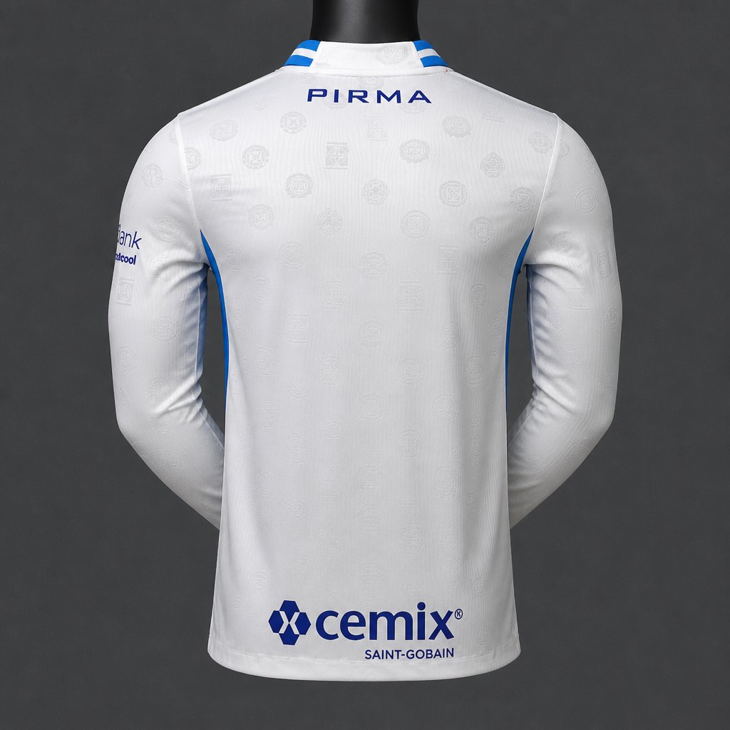 Camisola Manga Comprida CD Cruz Azul 2026-27 Alternativa Branca Versão Jogador