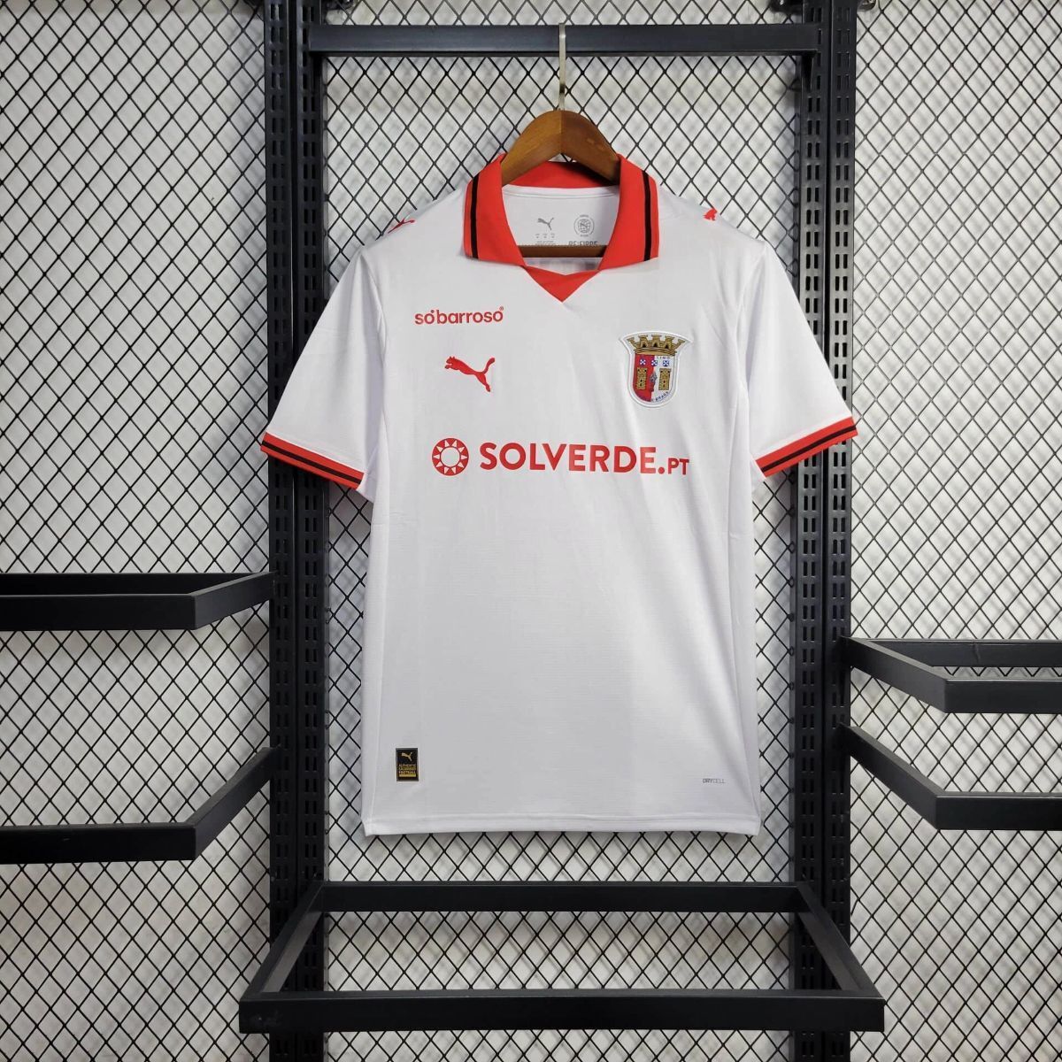 Camisola SC Braga 2025-26 Alternativa Branca Versão Adepto