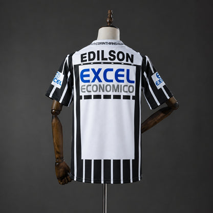 Camisola SC Corinthians 1998-99 Alternativa Preta Versão Adepto