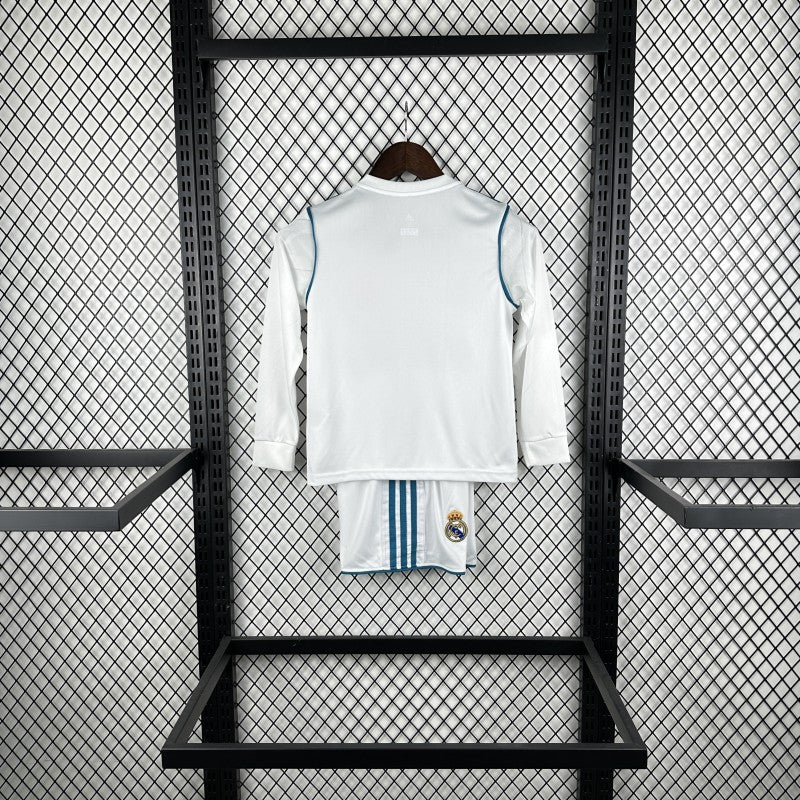 Kit Criança Manga Comprida Real Madrid CF 2017-18 Principal