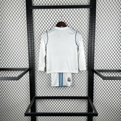 Kit Criança Manga Comprida Real Madrid CF 2017-18 Principal