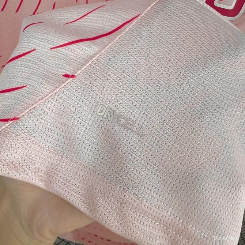 Camisola Real Sporting de Gijón 2024-25 Alternativa Rosa Versão Adepto