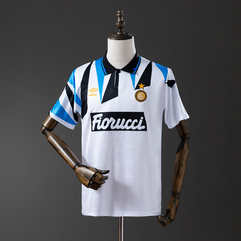 Camisola Inter Milão 1992-93 Alternativa Branca Versão Adepto