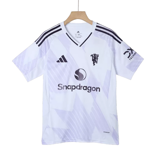 Camisola M-United 2025-26 Alternativa Branca Versão Adepto