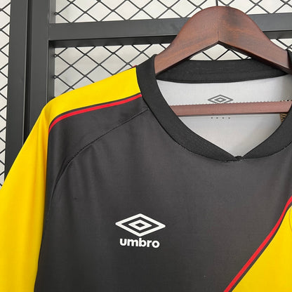 Camisola Rayo Vallecano 2025-26 Alternativa Preta Versão Adepto
