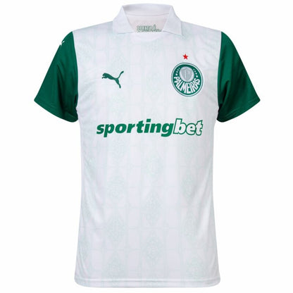 Camisola SE Palmeiras 2025-26 Alternativa Branca Versão Adepto