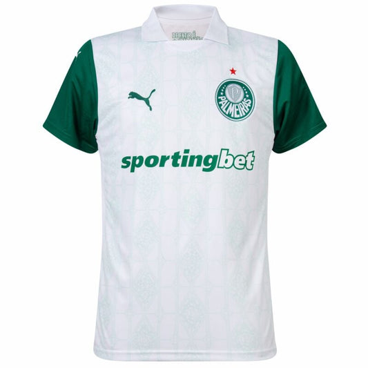 Camisola SE Palmeiras 2025-26 Alternativa Branca Versão Adepto