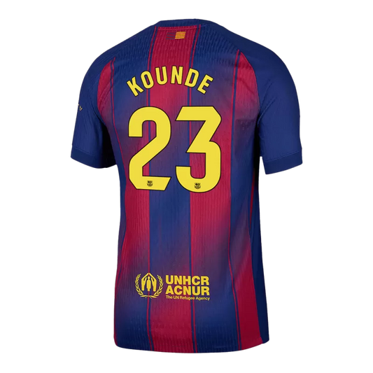 Camisola FC Barcelona 2025-26 Principal Versão Adepto KOUNDE #23