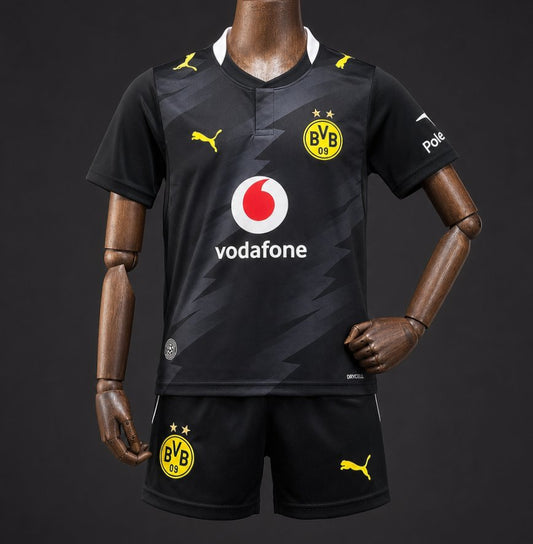 Kit Criança Borussia Dortmund 2026-27 Alternativo Preto