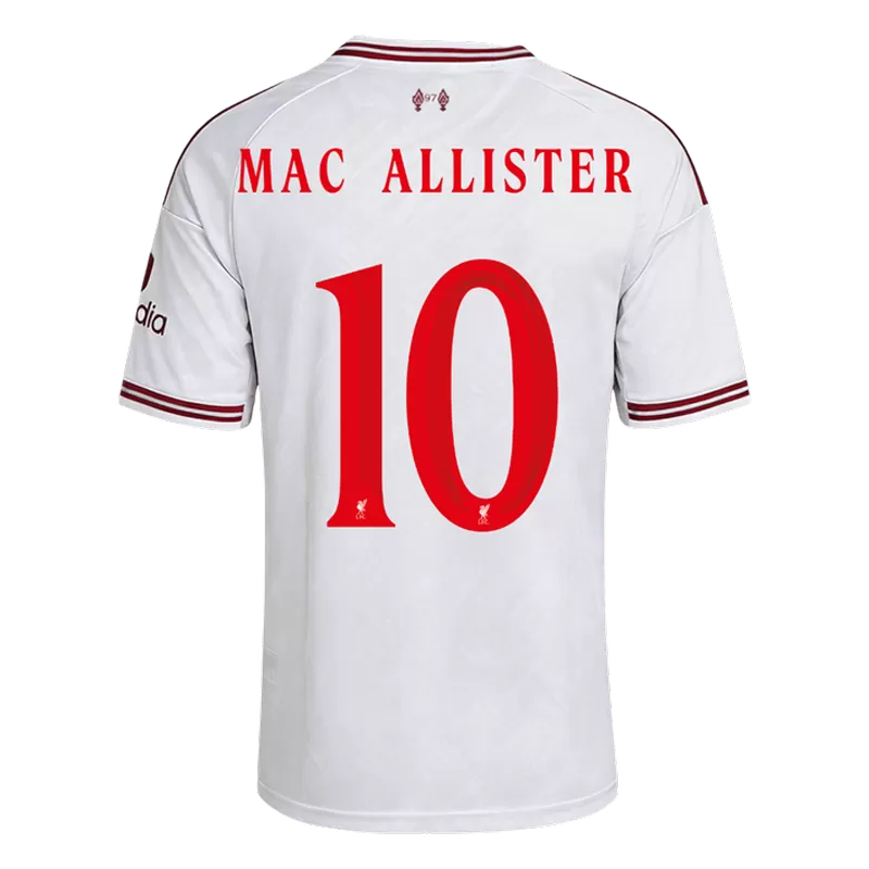 Camisola LIV 2026-27 Alternativa Branca UCL Versão Adepto MAC ALLISTER #10