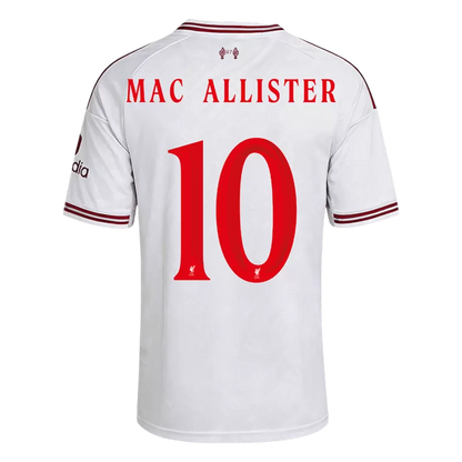 Camisola LIV 2026-27 Alternativa Branca UCL Versão Adepto MAC ALLISTER #10